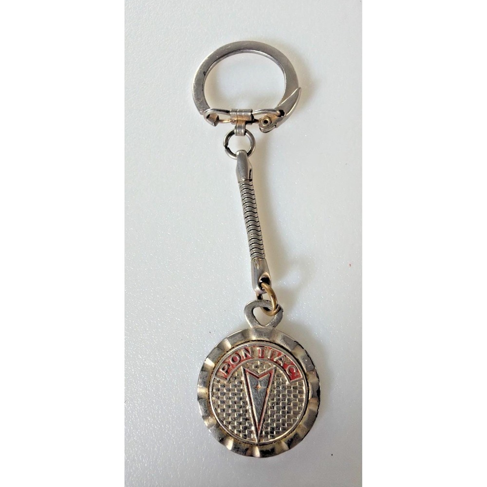 1950's Vintage Pontiac Keychain Key Chain Key Ring Car Automobile